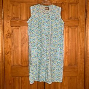 NWOT Vintage Gabriella Full Zipper Nightgown Housecoat Size XL